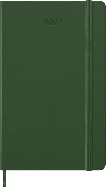 Produktbild: Moleskine 12 Monate Wochen Notizkalender 2027, Large/A5, 1 Wo = 1 Seite, rechts linierte Seite, Fester Einband, Myrtengr&uuml;n