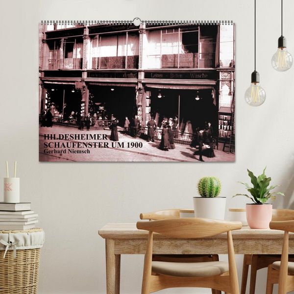 Produktbild: Hildesheimer Schaufenster um 1900 (Wandkalender 2026 DIN A2 quer), CALVENDO Monatskalender