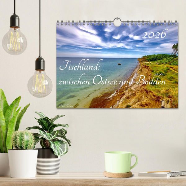 Produktbild: Fischland: zwischen Ostsee und Bodden (Wandkalender 2026 DIN A4 quer), CALVENDO Monatskalender