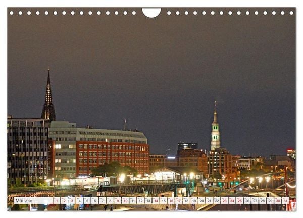 Produktbild: Hamburg mit Hafengeburtstag (Wandkalender 2026 DIN A4 quer), CALVENDO Monatskalender