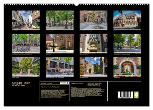 Produktbild: Kevelaer - mein Wallfahrtsort (hochwertiger Premium Wandkalender 2026 DIN A2 quer), Kunstdruck in Hochglanz