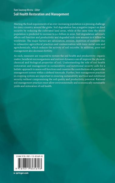 Produktbild: Soil Health Restoration and Management