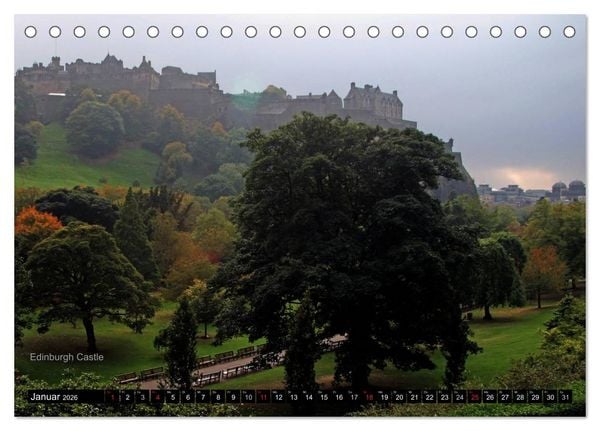 Produktbild: Schottland und Edinburgh (Tischkalender 2026 DIN A5 quer), CALVENDO Monatskalender