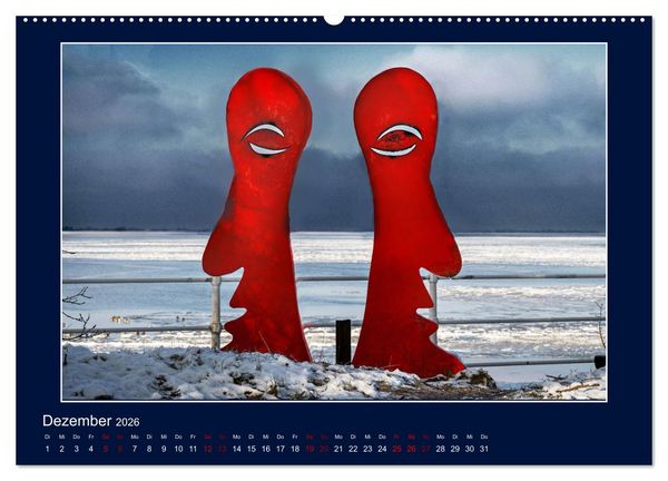 Produktbild: Wolken, Watt und Wellen. Fotografische Impressionen vom Jadebusen. (hochwertiger Premium Wandkalender 2026 DIN A2 quer), Kunstdruck in Hochglanz