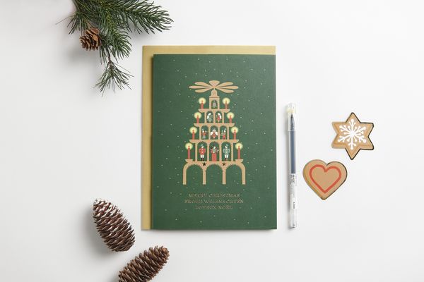 Produktbild: Kartenset A5, Weihnachtspyramide MIX