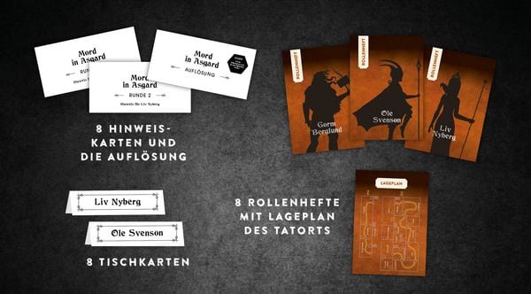Produktbild: Crime & Dine &ndash; Das Krimi-Dinner-Set: Mord in Asgard