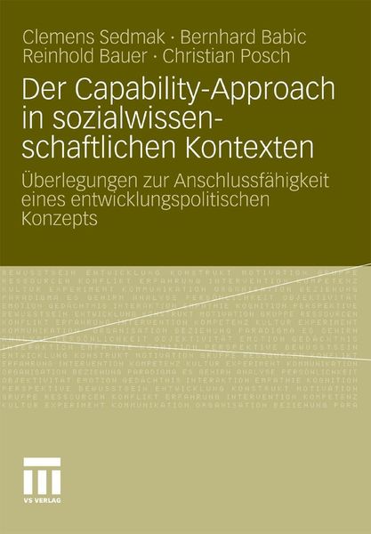 Produktbild: Der Capability-Approach in sozialwissenschaftlichen Kontexten