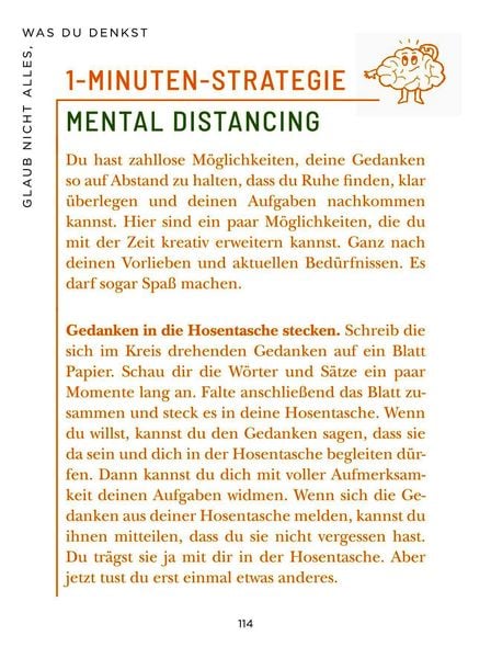 Produktbild: Die 1-Minuten-Strategie gegen Overthinking