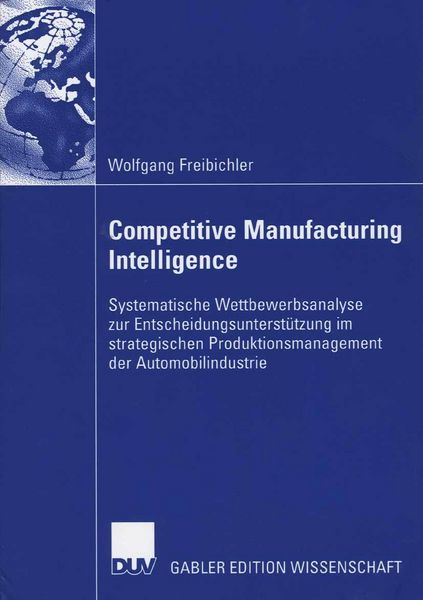 Produktbild: Competitive Manufacturing Intelligence