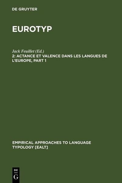 Produktbild: Actance et Valence dans les Langues de l'Europe