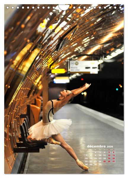 Produktbild: Des danseurs dans la ville 4 L'Oeil et le Mouvement (Calendrier mural 2026 DIN A4 horizontal), CALVENDO calendrier mensuel