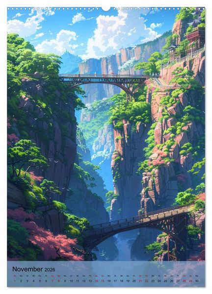 Produktbild: Immer wieder Anime (Wandkalender 2026 DIN A2 hoch), CALVENDO Monatskalender