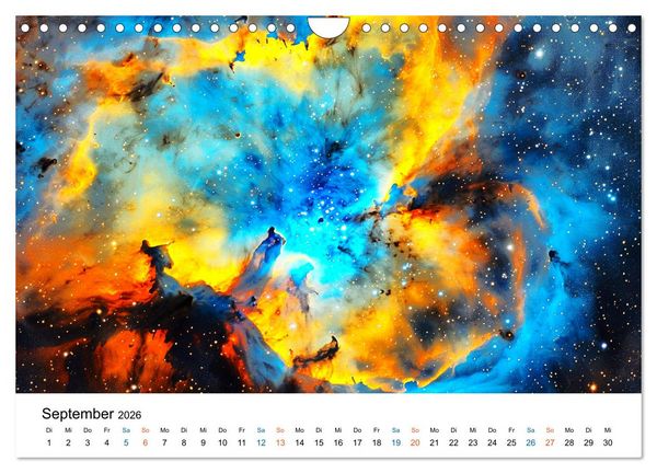 Produktbild: Strahlende Sternennebel (Wandkalender 2026 DIN A4 quer), CALVENDO Monatskalender