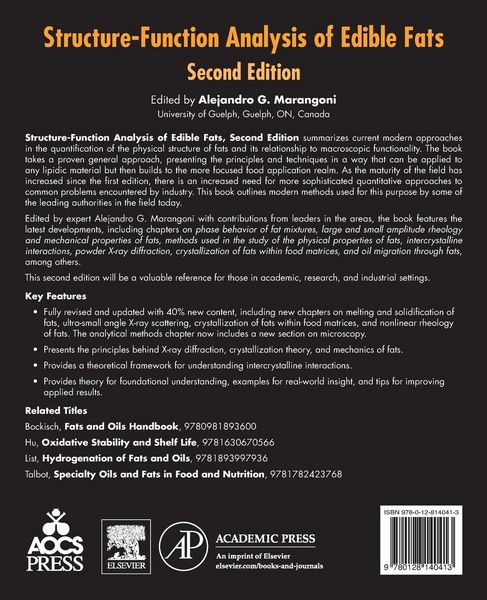 Produktbild: Structure-Function Analysis of Edible Fats