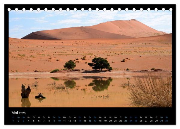Produktbild: Namibia 2026 Farben der W&uuml;ste (Tischkalender 2026 DIN A5 quer), CALVENDO Monatskalender