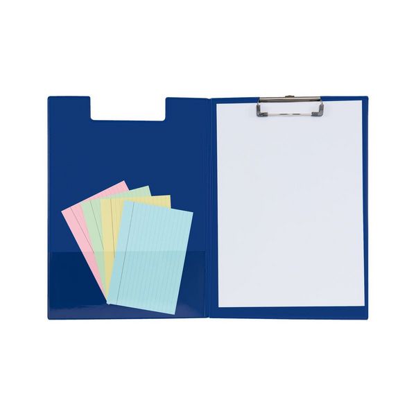 Produktbild: Idena Klemmbrettmappe PVC beschichtet blau DIN A4