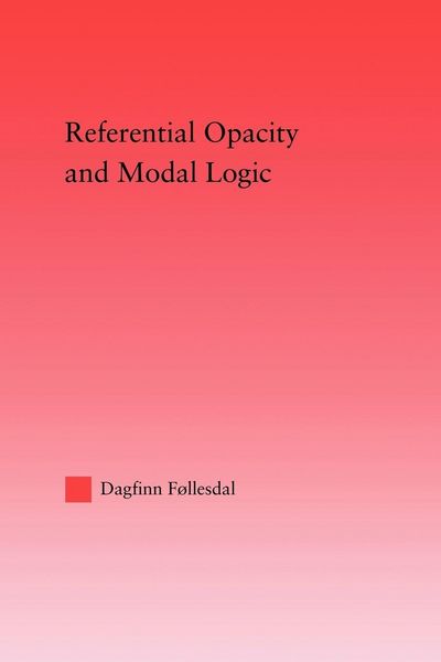 Produktbild: Referential Opacity and Modal Logic