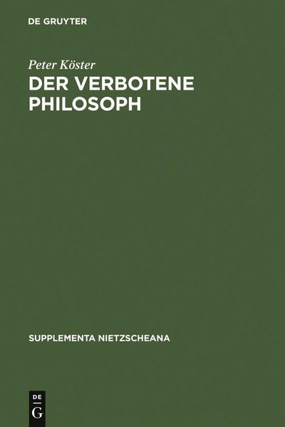 Produktbild: Der verbotene Philosoph