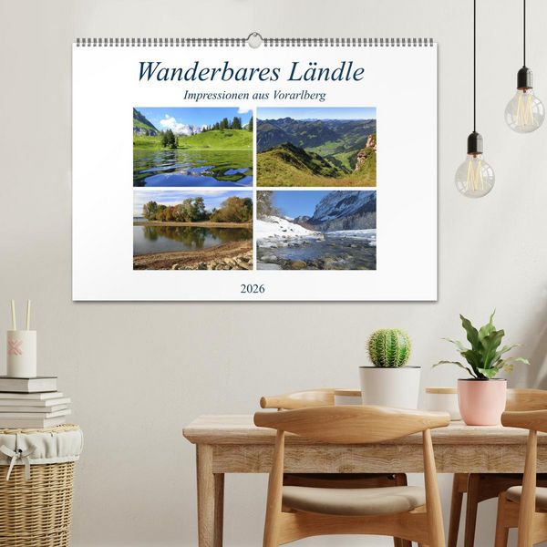 Produktbild: Wanderbares L&auml;ndle - Impressionen aus Vorarlberg (Wandkalender 2026 DIN A2 quer), CALVENDO Monatskalender
