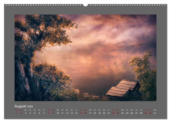 Produktbild: Vom Zauber der Einsamkeit (hochwertiger Premium Wandkalender 2026 DIN A2 quer), Kunstdruck in Hochglanz