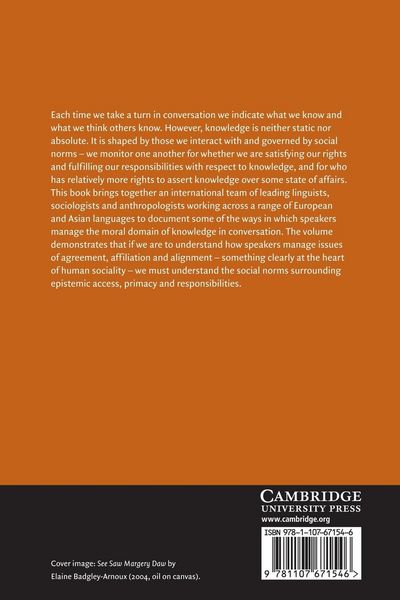 Produktbild: The Morality of Knowledge in Conversation