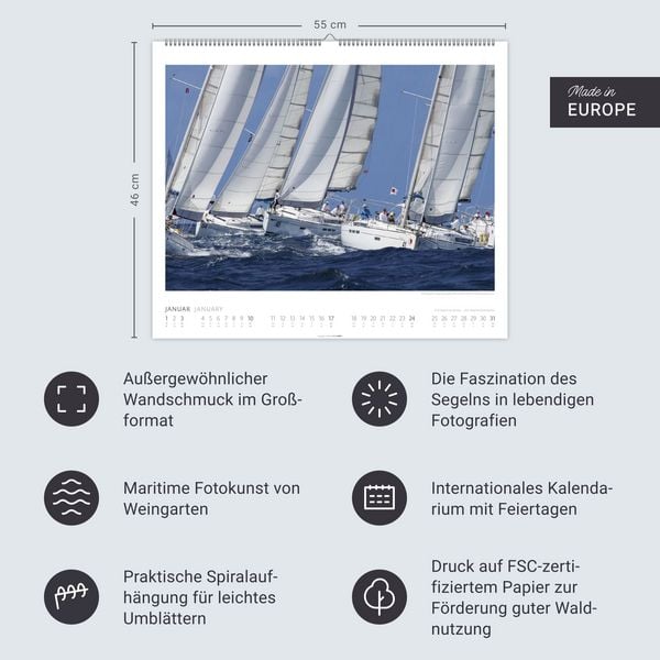 Produktbild: Sailing Kalender 2027