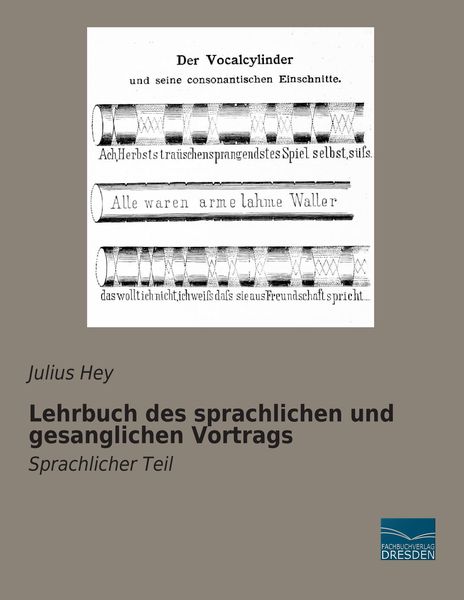 Produktbild: Lehrbuch des sprachlichen und gesanglichen Vortrags
