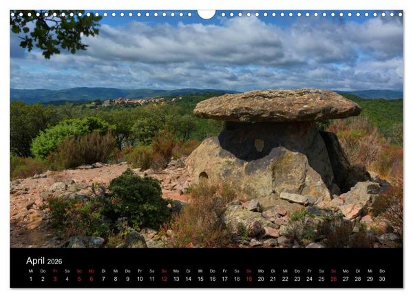 Produktbild: Frankreichs geheimnisvoller S&uuml;den - Dolmen und Menhire im Languedoc-Roussillon (Wandkalender 2026 DIN A3 quer), CALVENDO Monatskalender