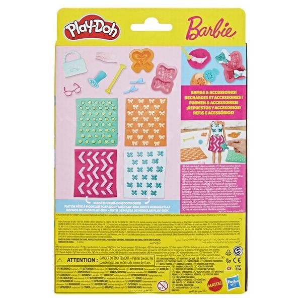 Produktbild: Play-Doh Barbie Spielset Designer Musterb&ouml;gen Sortiment Glitzer und Edelsteine