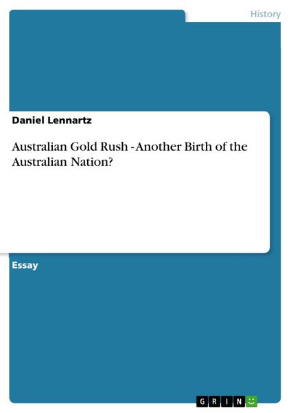 Produktbild: Australian Gold Rush - Another Birth of the Australian Nation?