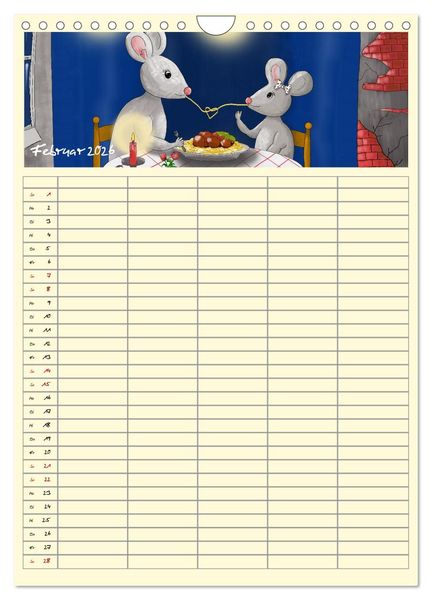 Produktbild: Mats Maus und seine Freunde (Wandkalender 2026 DIN A4 hoch), CALVENDO Monatskalender