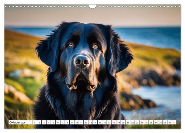 Produktbild: Neufundl&auml;nder - Liebenswerte B&auml;ren (Wandkalender 2026 DIN A3 quer), CALVENDO Monatskalender