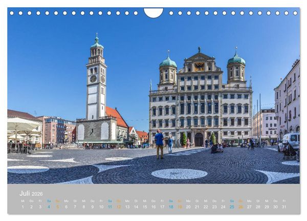Produktbild: Augsburg - Stadt der Renaissance (Wandkalender 2026 DIN A4 quer), CALVENDO Monatskalender