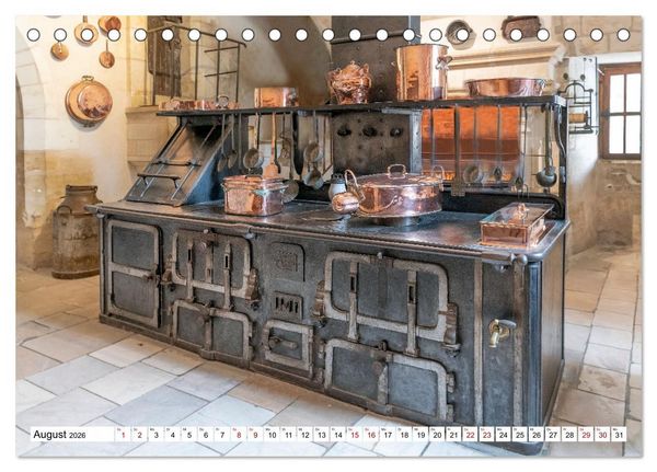 Produktbild: F&uuml;rstliche K&uuml;chen und Tafeln (Tischkalender 2026 DIN A5 quer), CALVENDO Monatskalender