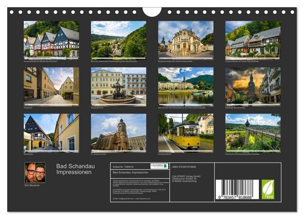 Produktbild: Bad Schandau Impressionen (Wandkalender 2026 DIN A4 quer), CALVENDO Monatskalender