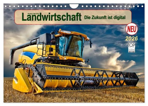 Produktbild: Landwirtschaft - die Zukunft ist digital (Wandkalender 2026 DIN A4 quer), CALVENDO Monatskalender