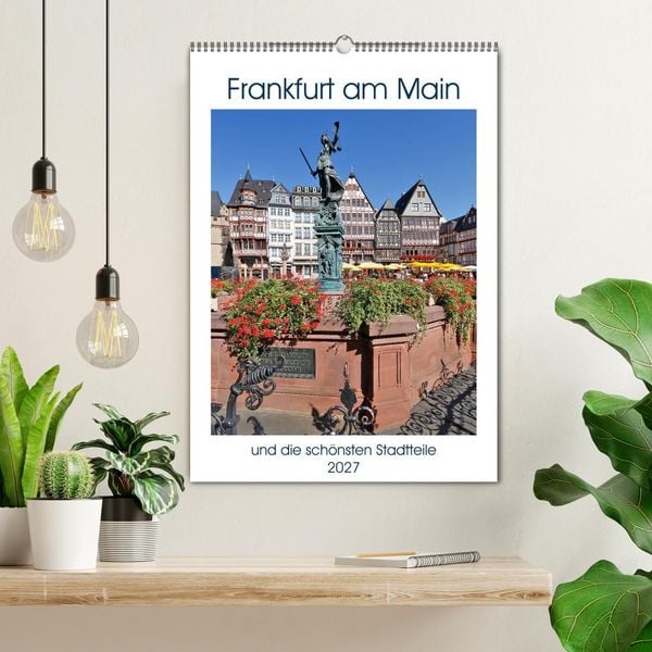 Produktbild: Frankfurt am Main und die sch&ouml;nsten Stadtteilen (Wandkalender 2027 DIN A2 hoch), CALVENDO Monatskalender
