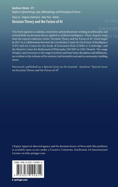 Produktbild: Decision Theory and the Future of AI