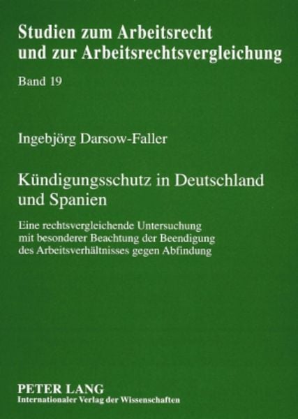 Produktbild: K&uuml;ndigungsschutz in Deutschland und Spanien