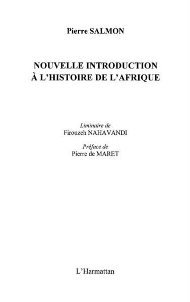 Produktbild: Nouvelle introduction a l'histoire de l'afrique