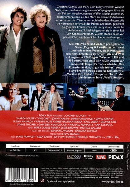Produktbild: Cagney & Lacey - Spielfilm Collection / Alle 4 Spielfilme zur preisgekr&ouml;nten Kultserie (Pidax Serien-Klassiker) [2 DVDs]