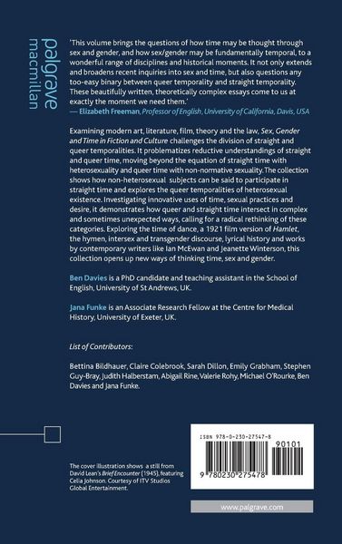 Produktbild: Sex, Gender and Time in Fiction and Culture