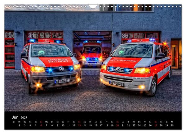 Produktbild: Feuerwehr Braunschweig (Wandkalender 2027 DIN A3 quer), CALVENDO Monatskalender
