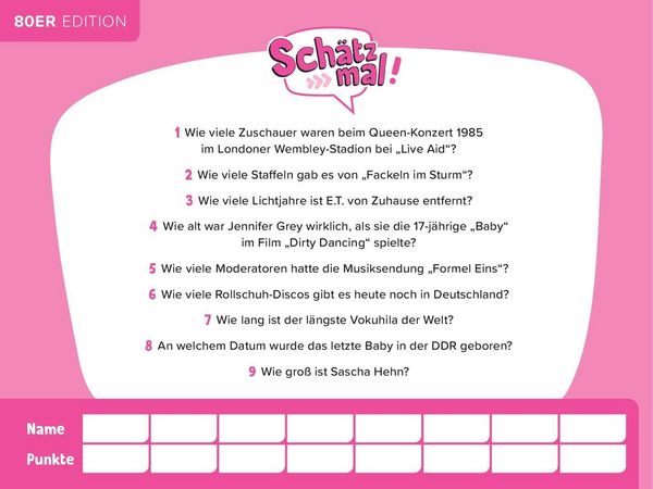 Produktbild: Sch&auml;tz mal! 80er Edition