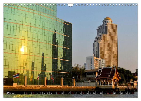 Produktbild: Bangkok: West trifft Fernost (Wandkalender 2026 DIN A3 quer), CALVENDO Monatskalender