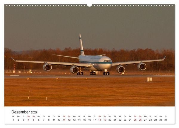 Produktbild: Airbus A340 Der fliegende Bleistift (hochwertiger Premium Wandkalender 2027 DIN A2 quer), Kunstdruck in Hochglanz