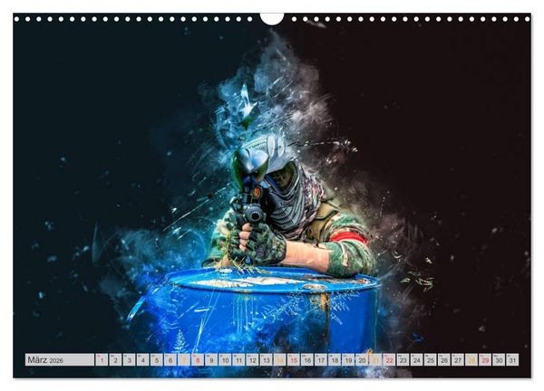 Produktbild: Paintball - extrem cool (Wandkalender 2026 DIN A3 quer), CALVENDO Monatskalender