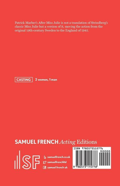 Produktbild: After Miss Julie - A Version of Strindberg's Miss Julie