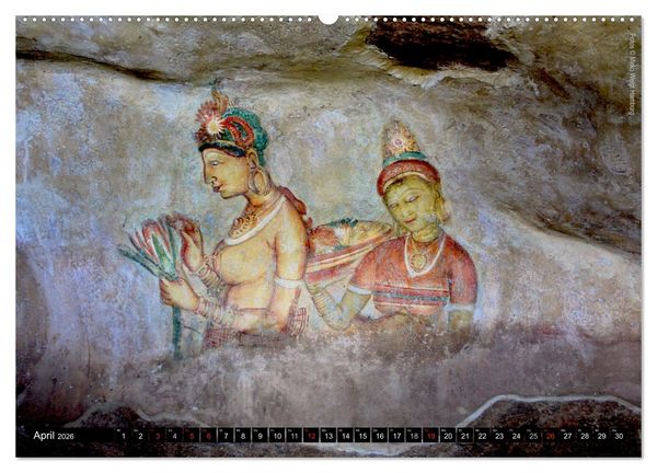 Produktbild: Sri Lanka 2026 Kulturh&ouml;hepunkte (Wandkalender 2026 DIN A2 quer), CALVENDO Monatskalender