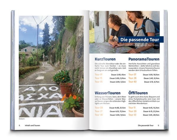 Produktbild: KOMPASS Wanderf&uuml;hrer Korfu mit Paxos und den Diapontischen Inseln, 40 Touren mit Extra-Tourenkarte
